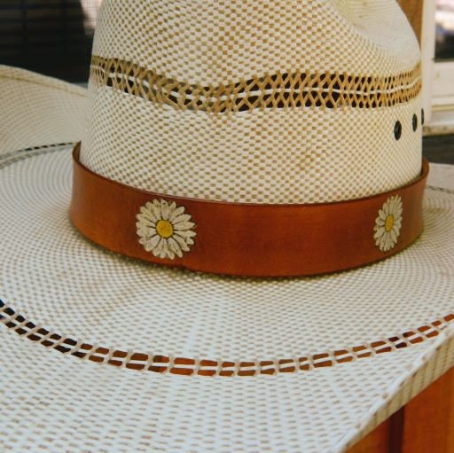 Daisy Painted Cowboy Hat Hatband