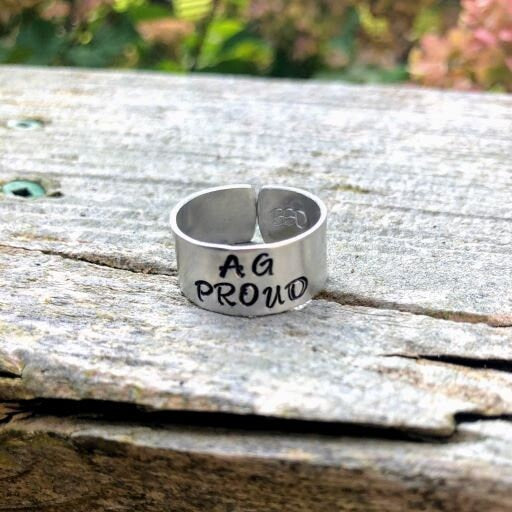 AG Proud Stamped Ring