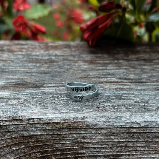 Howdy Thin Wrap Ring