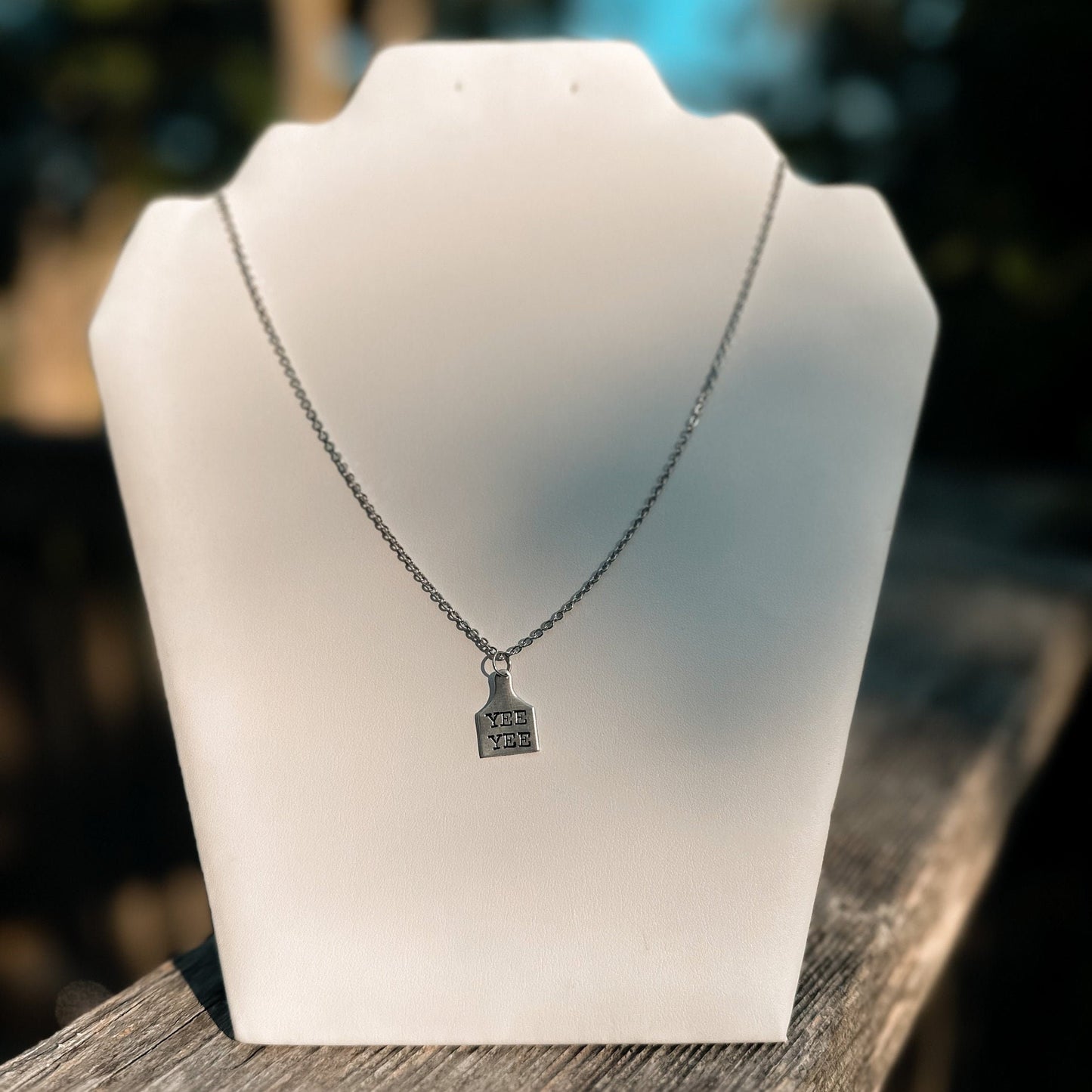 Custom Cow Tag Necklace