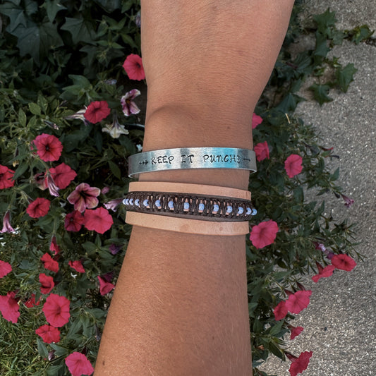 Keep it Punchy Stamped Bracelet