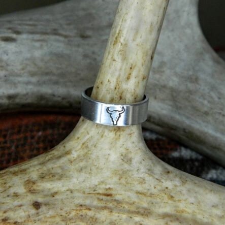 Longhorn Stamped Ring
