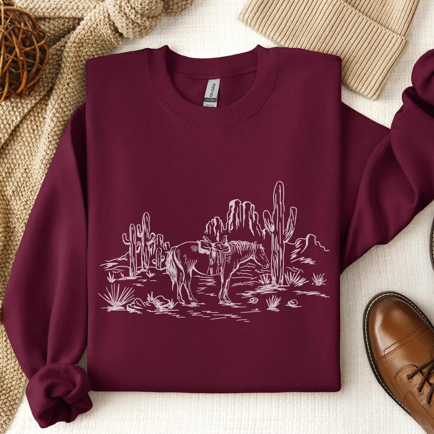 Desert Horse Unisex Crewneck