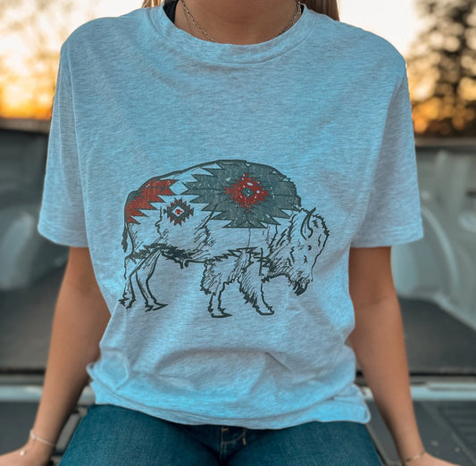 Aztec Bison Unisex t-shirt