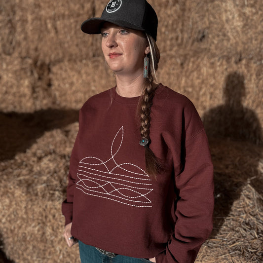 Boot Stitch Unisex Crewneck