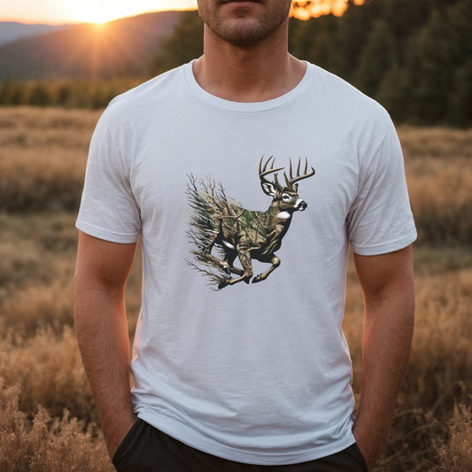 Camo Buck Graphic Unisex t-shirt