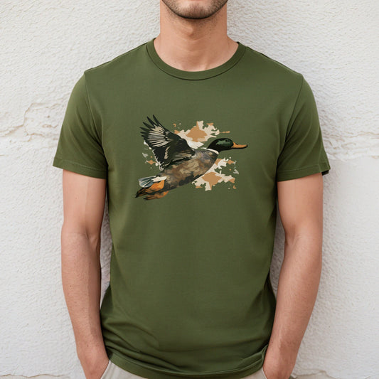 Camo Mallard Duck Graphic Unisex t-shirt