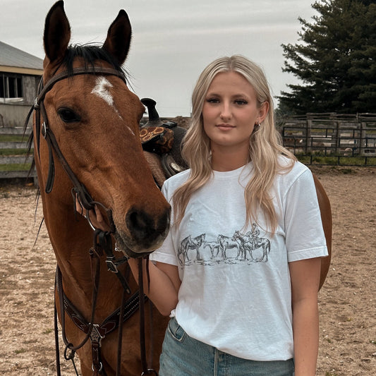 Retro Horses Unisex T-shirt