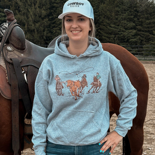 Roping Steers Unisex Graphic Hoodie