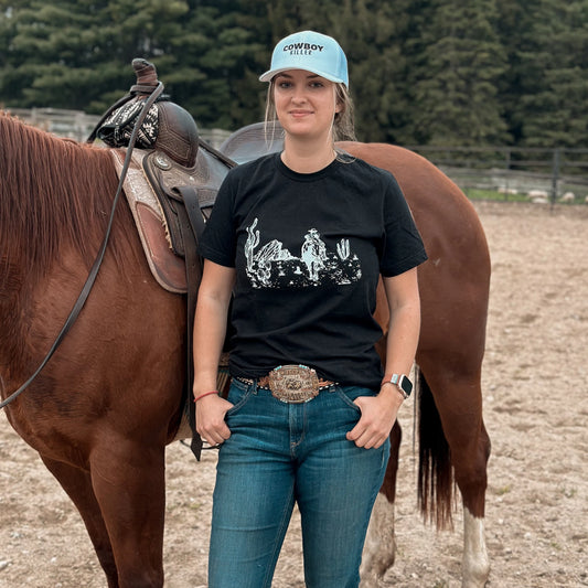 Lonesome Desert Cowboy Graphic Unisex Tee