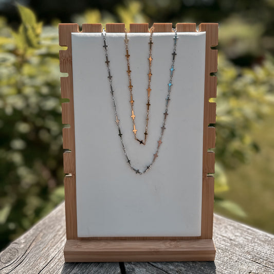 Continuous Cross Necklace (2 Colours)