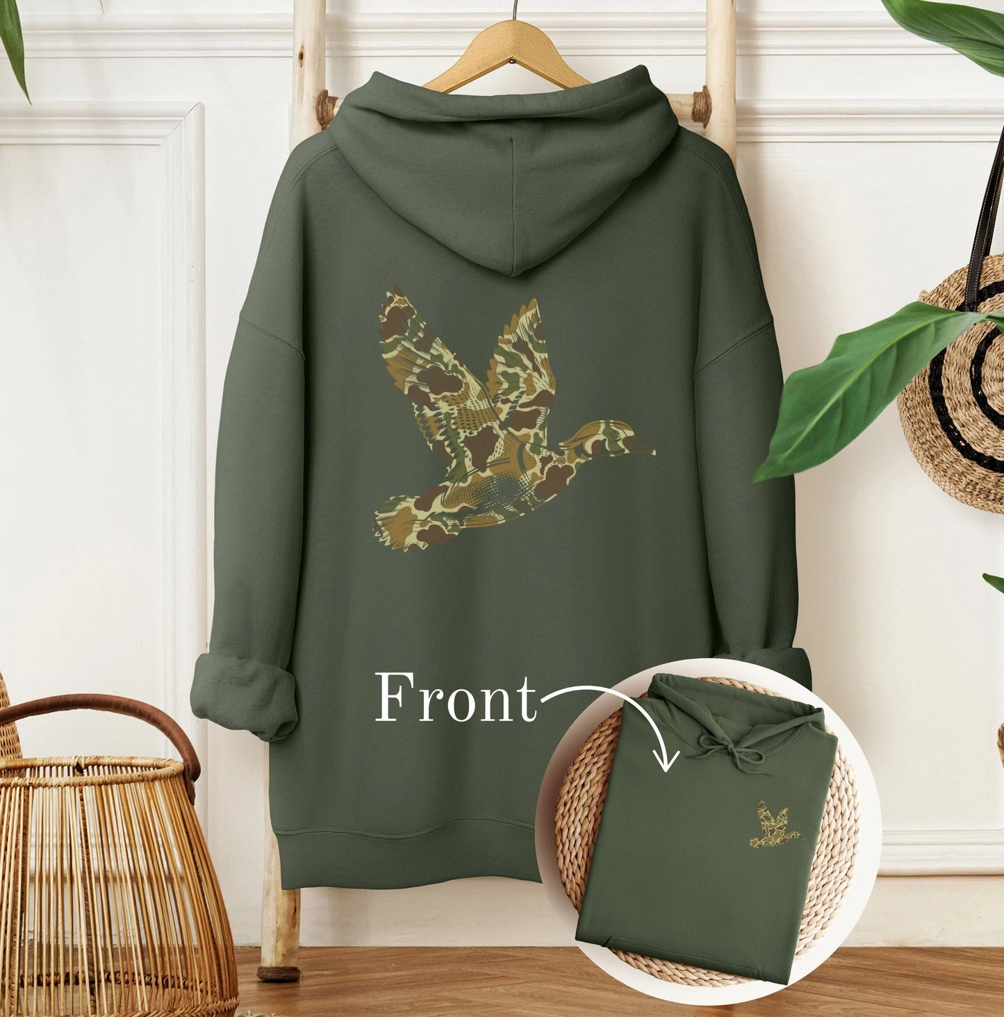 Duck Camo Mallards Graphic Unisex Hoodie