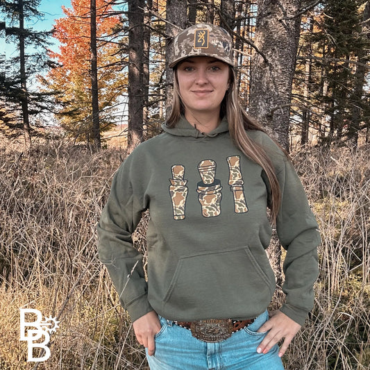 Duck Camo Calls Graphic Hoodie