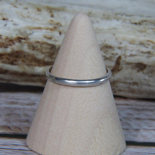 1/2 Round .925 Sterling Silver Ring