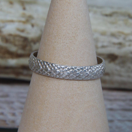 Lizard Skin .925 Sterling Silver Rings