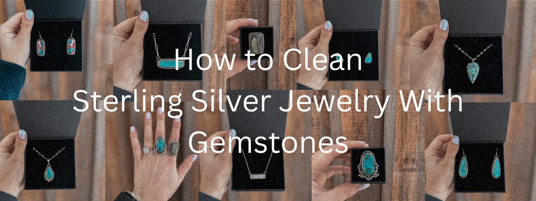 How to Safely Clean Sterling Silver Jewelry with Gemstones