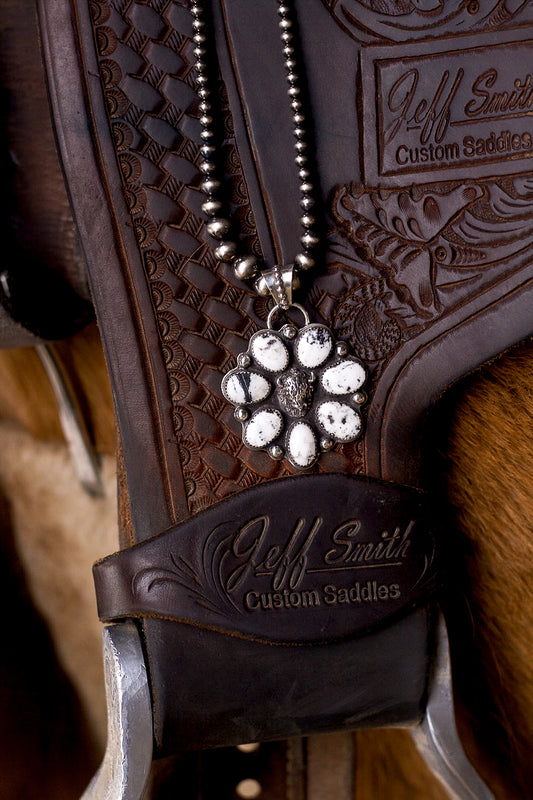 White Buffalo Cluster Pendant