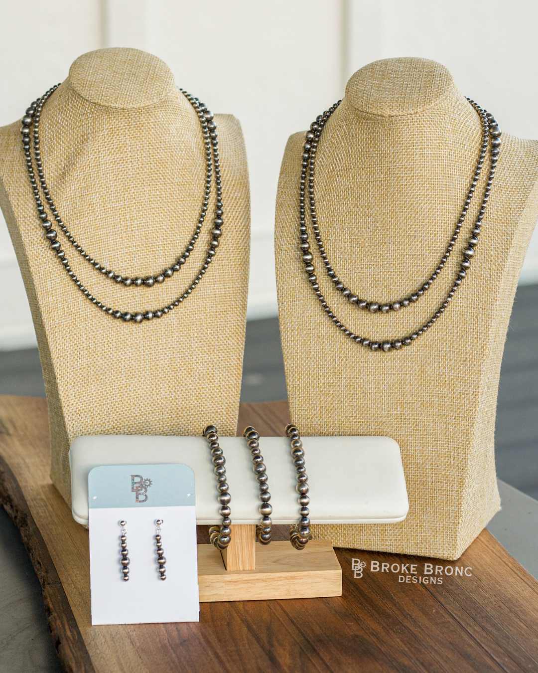 Authentic Sterling Silver Navajo Pearl Bracelet 6-8mm 6-8"