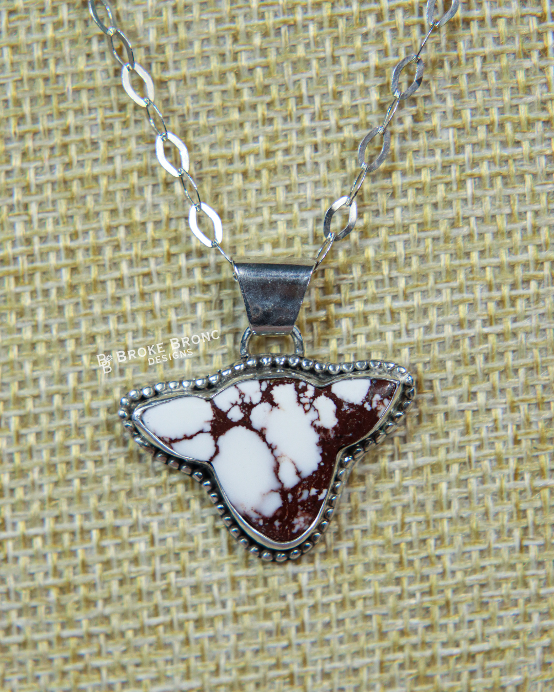 Wild Horse Cow Head Sterling Silver Necklace