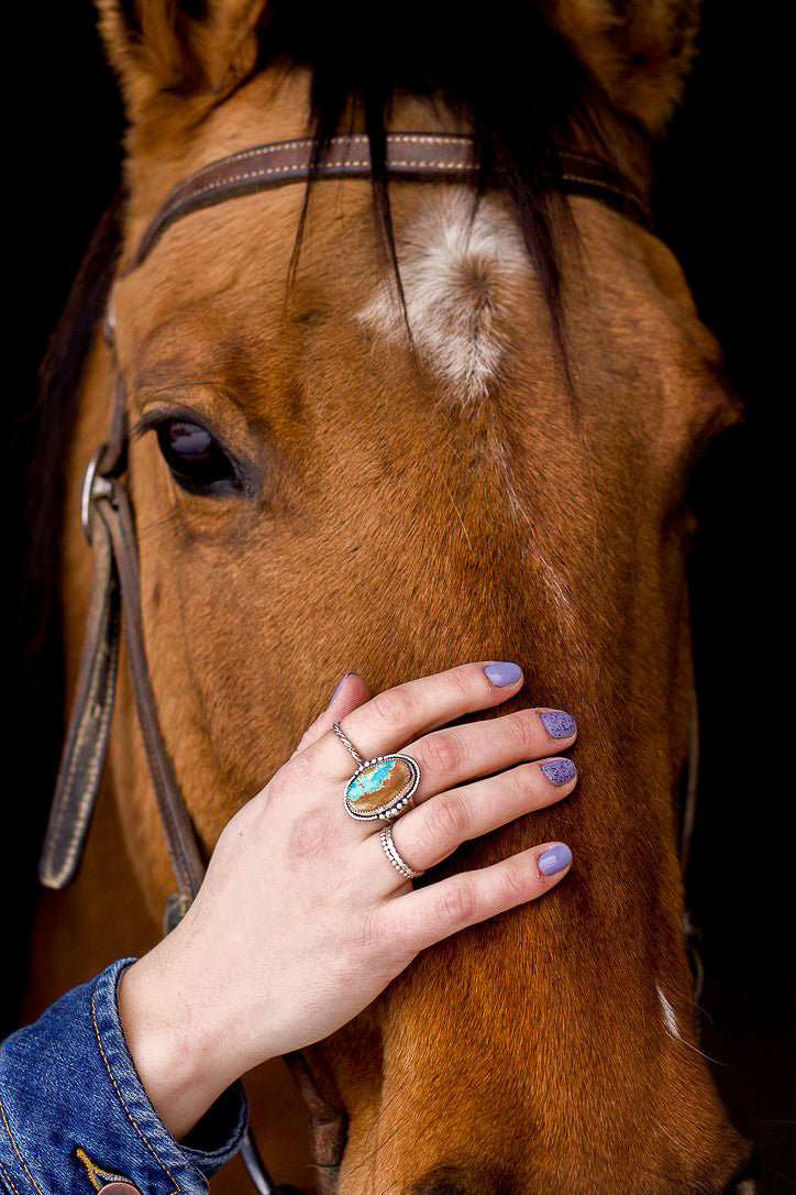 Royston Turquoise Ring (Size 8)