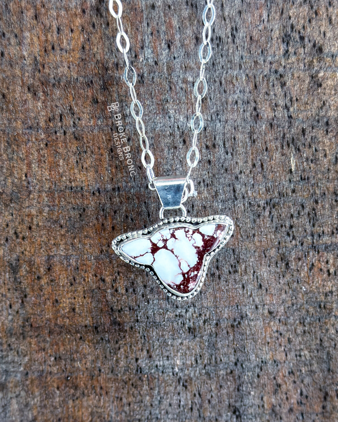 Wild Horse Cow Head Sterling Silver Necklace