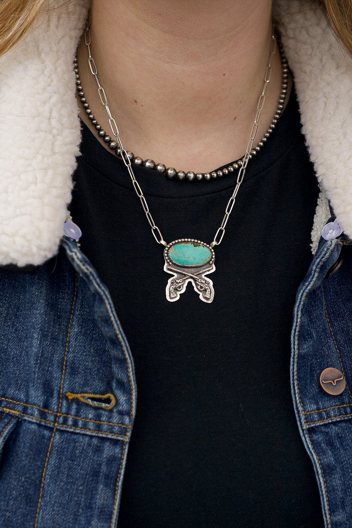 Royston Turquoise Revolver Necklace
