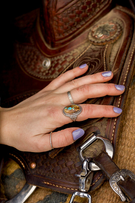 Royston Turquoise Ring (Size 7)