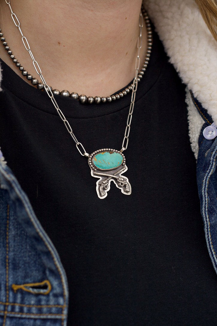 Royston Turquoise Revolver Necklace