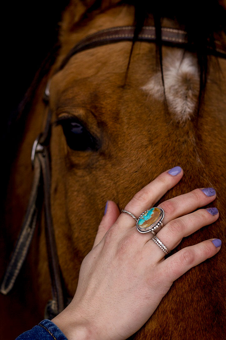 Royston Turquoise Ring (Size 8)