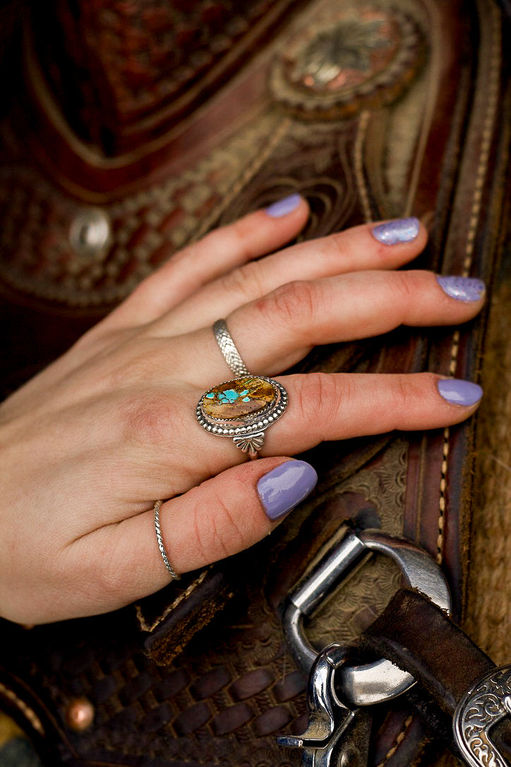 Royston Turquoise Ring (Size 7)