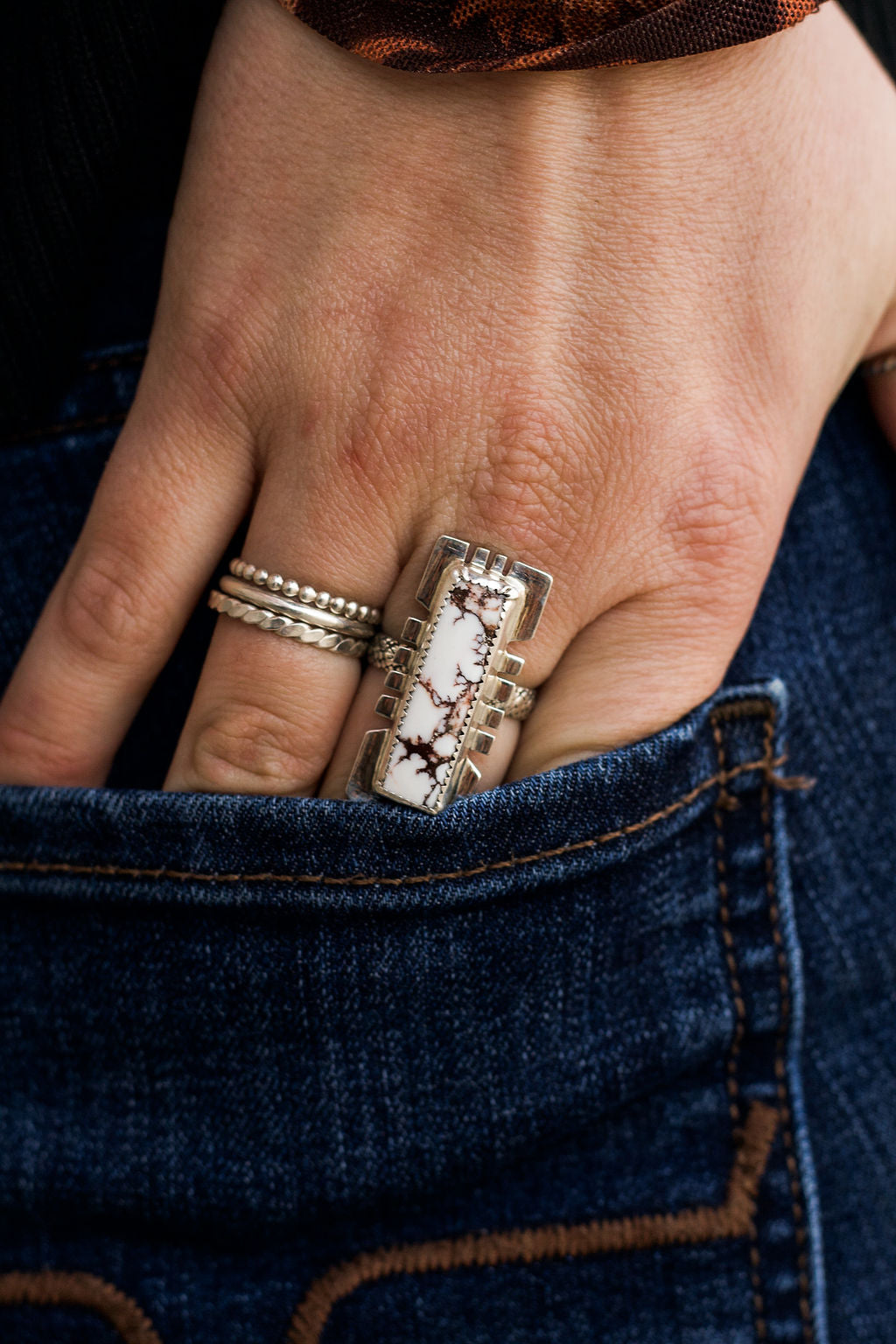 Wild Horse Bar Ring (Size 8)