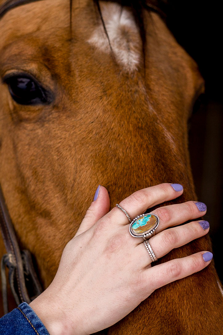 Royston Turquoise Ring (Size 8)