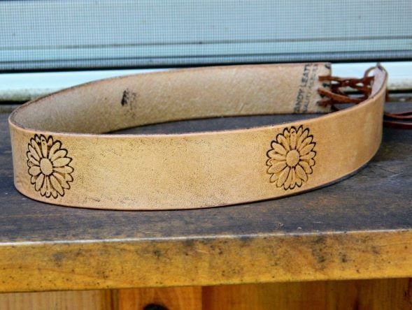 Daisy Stamped Cowboy Hat Hatband