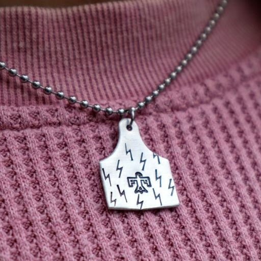 Custom Medium Cow Tag Necklace