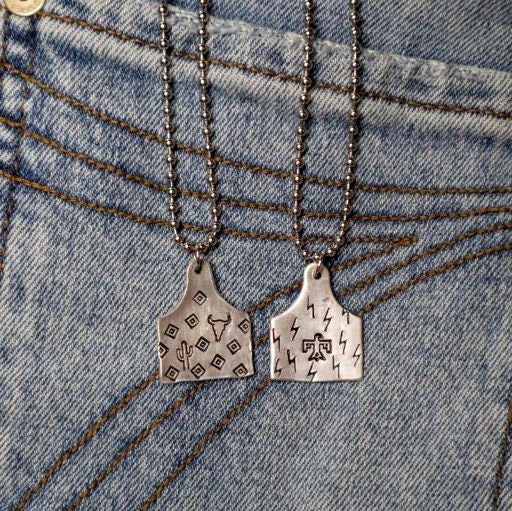 Custom Medium Cow Tag Necklace