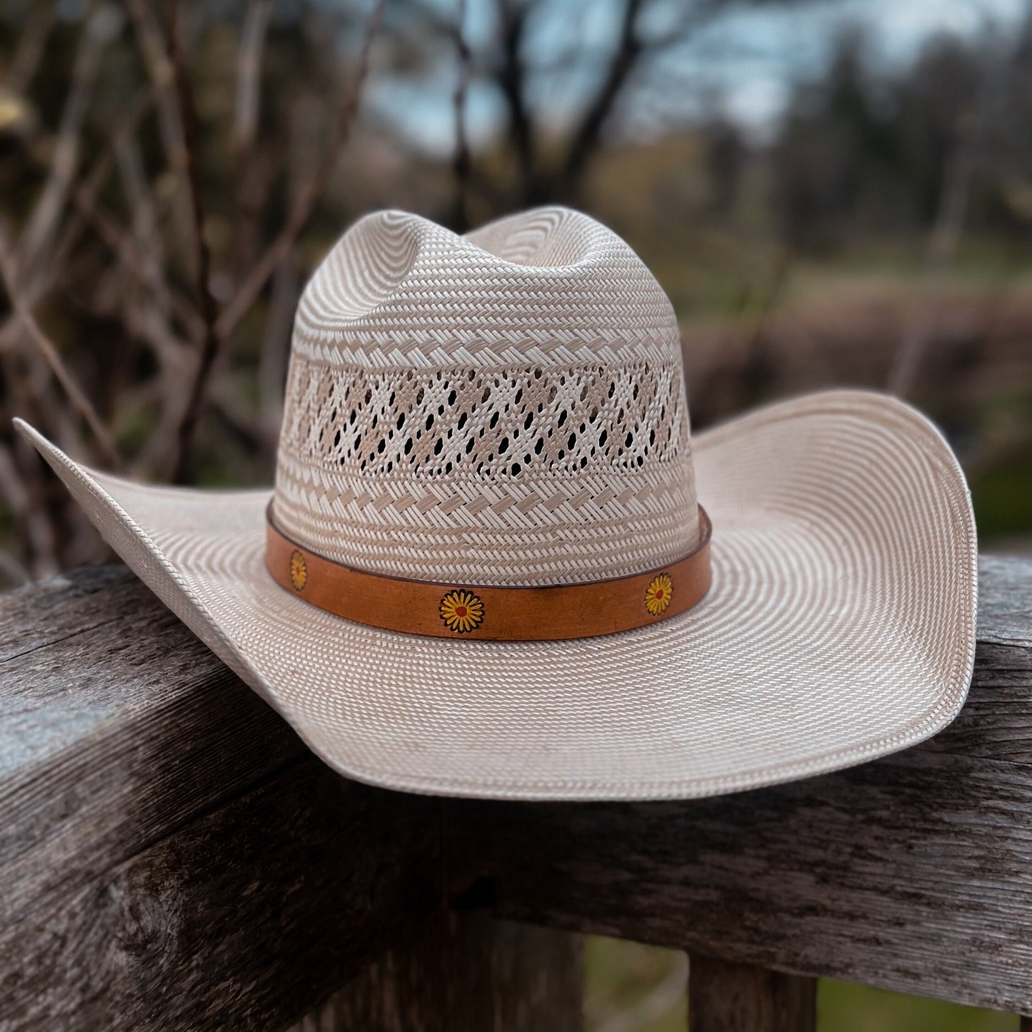 Small Daisy Cowboy Hat Hatband