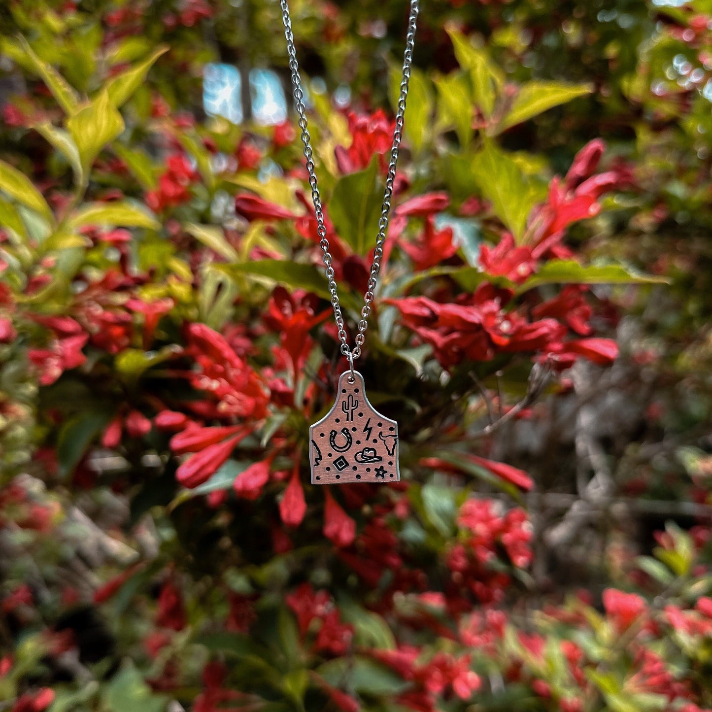 Custom Medium Cow Tag Necklace