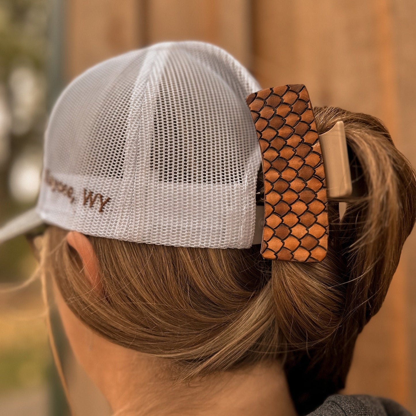 Leather Hair Clips