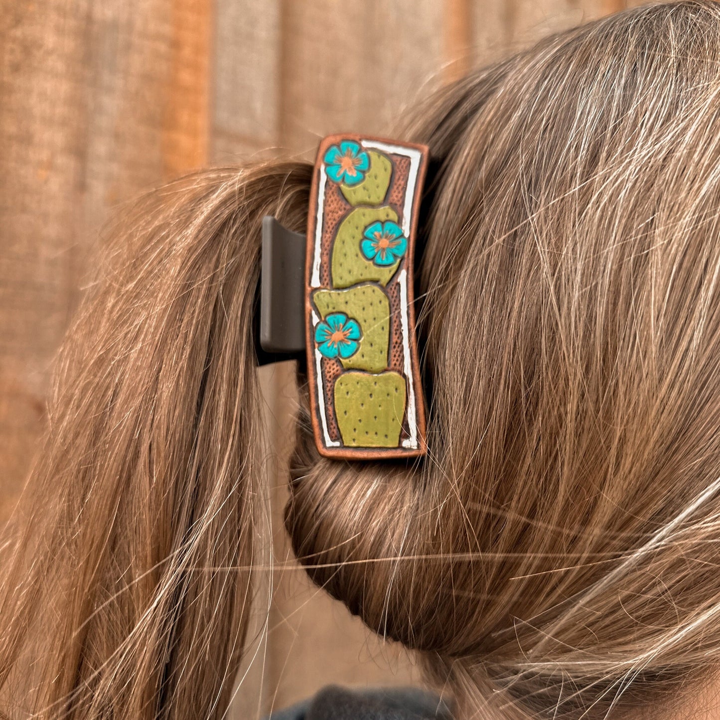 Leather Hair Clips