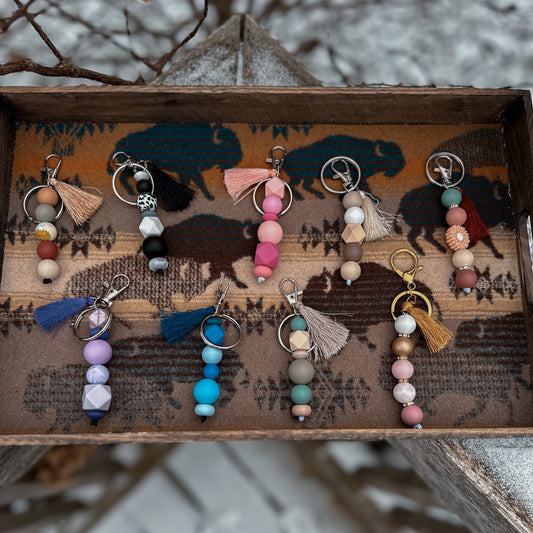 Silicone Beaded Keychain