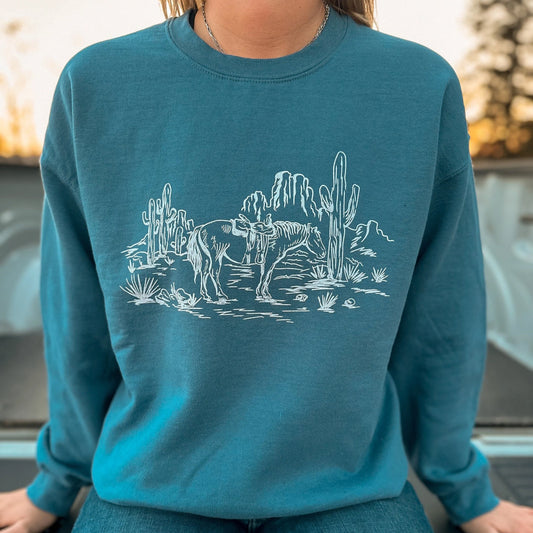 Desert Horse Unisex Crewneck