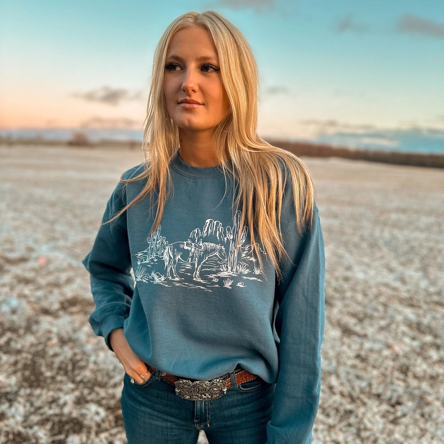 Desert Horse Unisex Crewneck