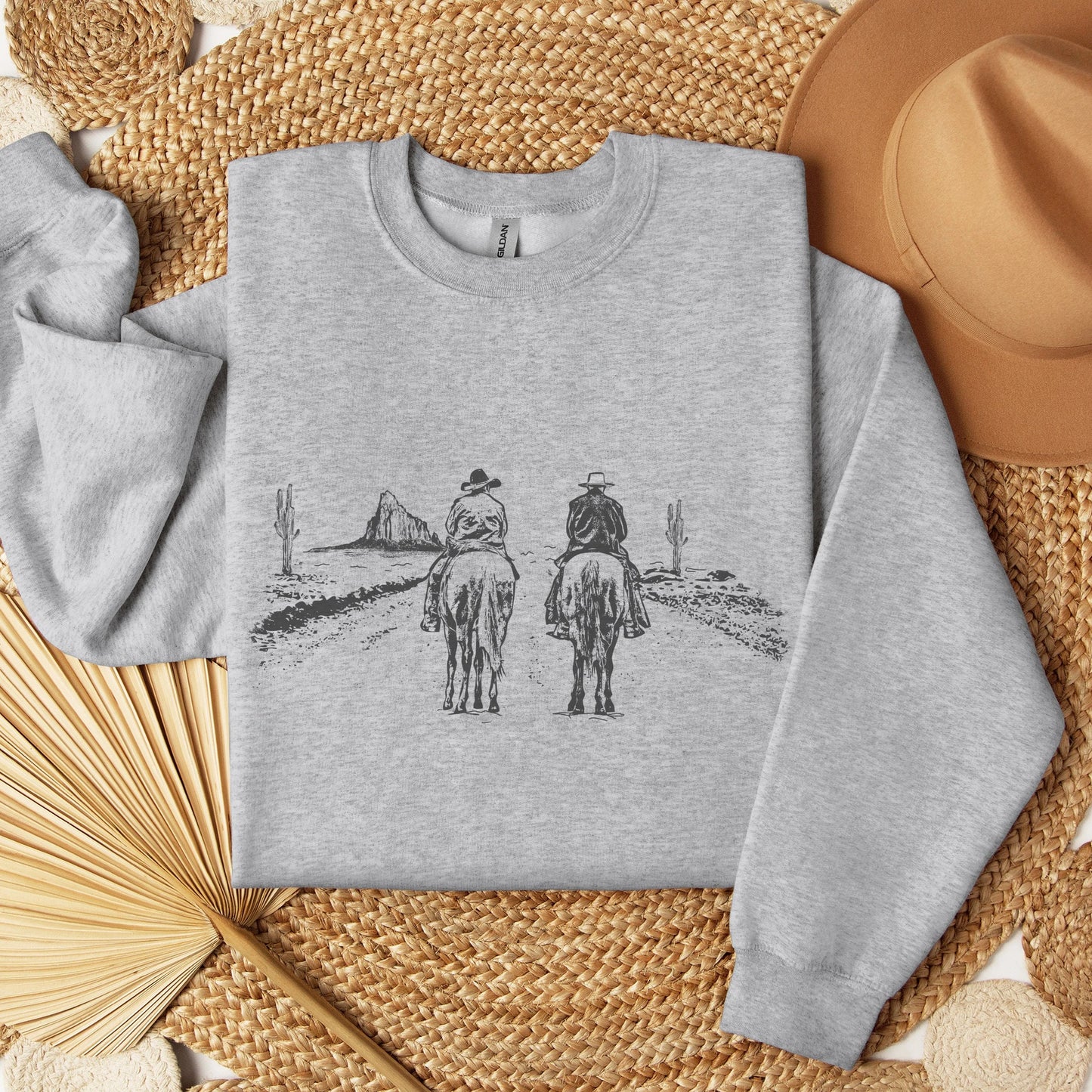 Retro Cowboys Unisex Crewneck