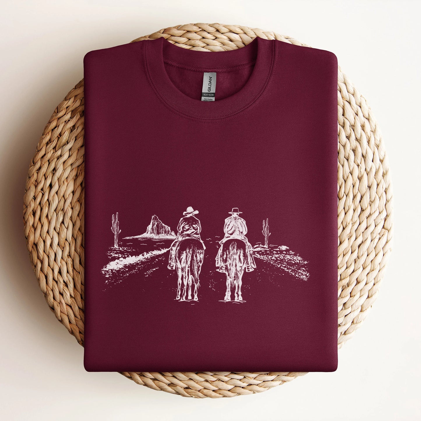 Retro Cowboys Unisex Crewneck