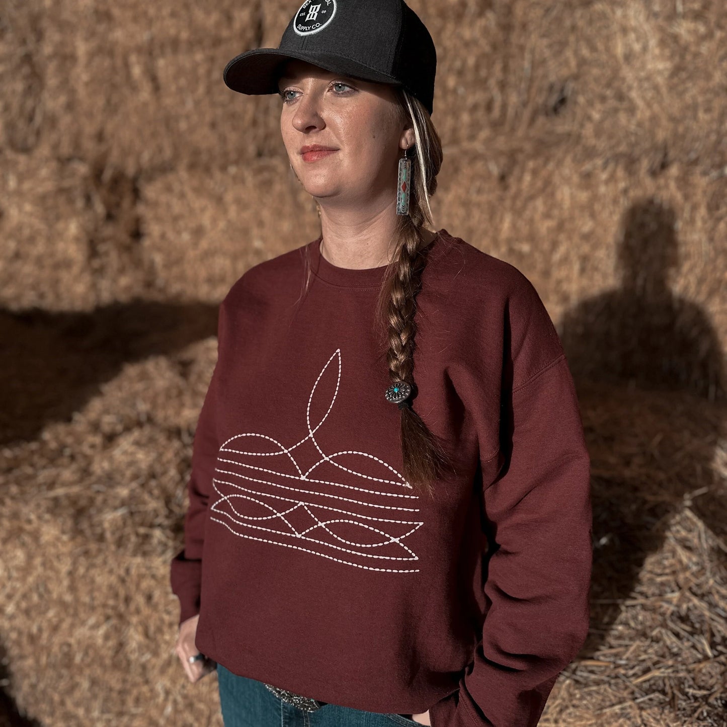 Boot Stitch Unisex Crewneck