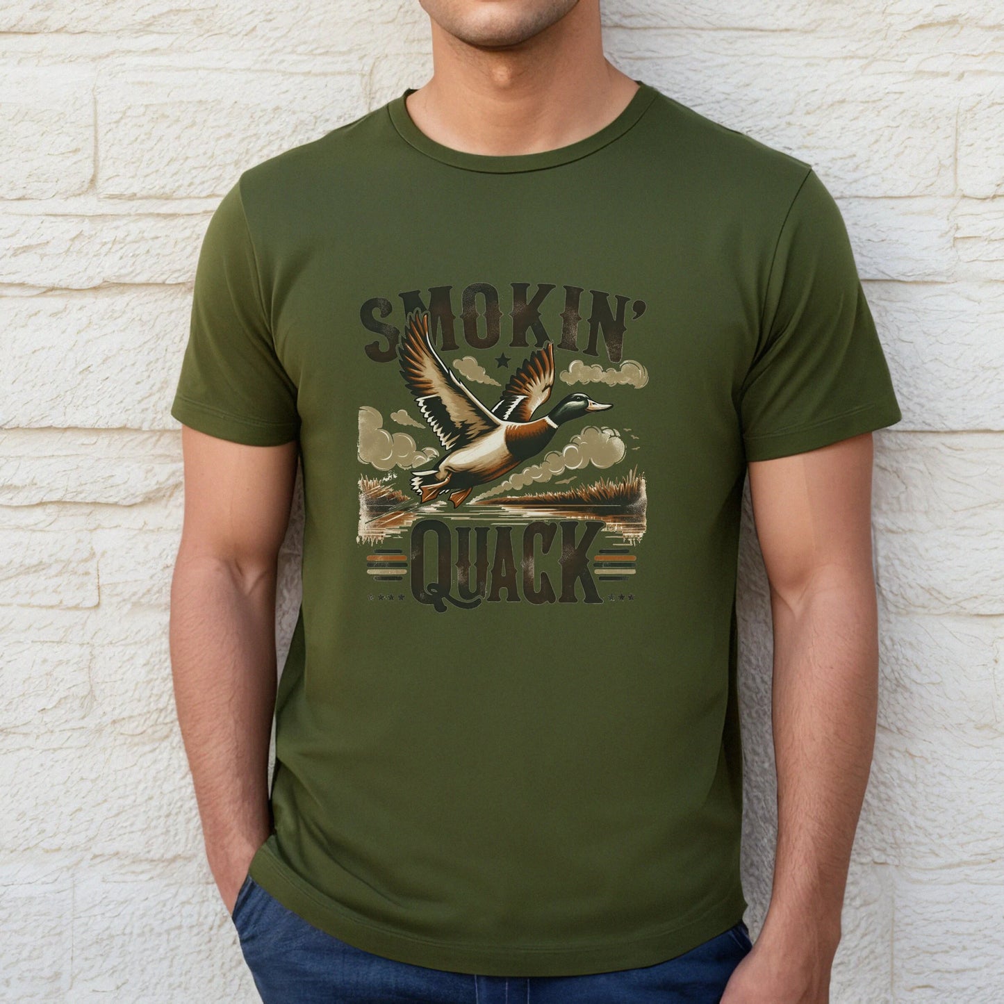 Smokin' Quack Graphic Unisex t-shirt