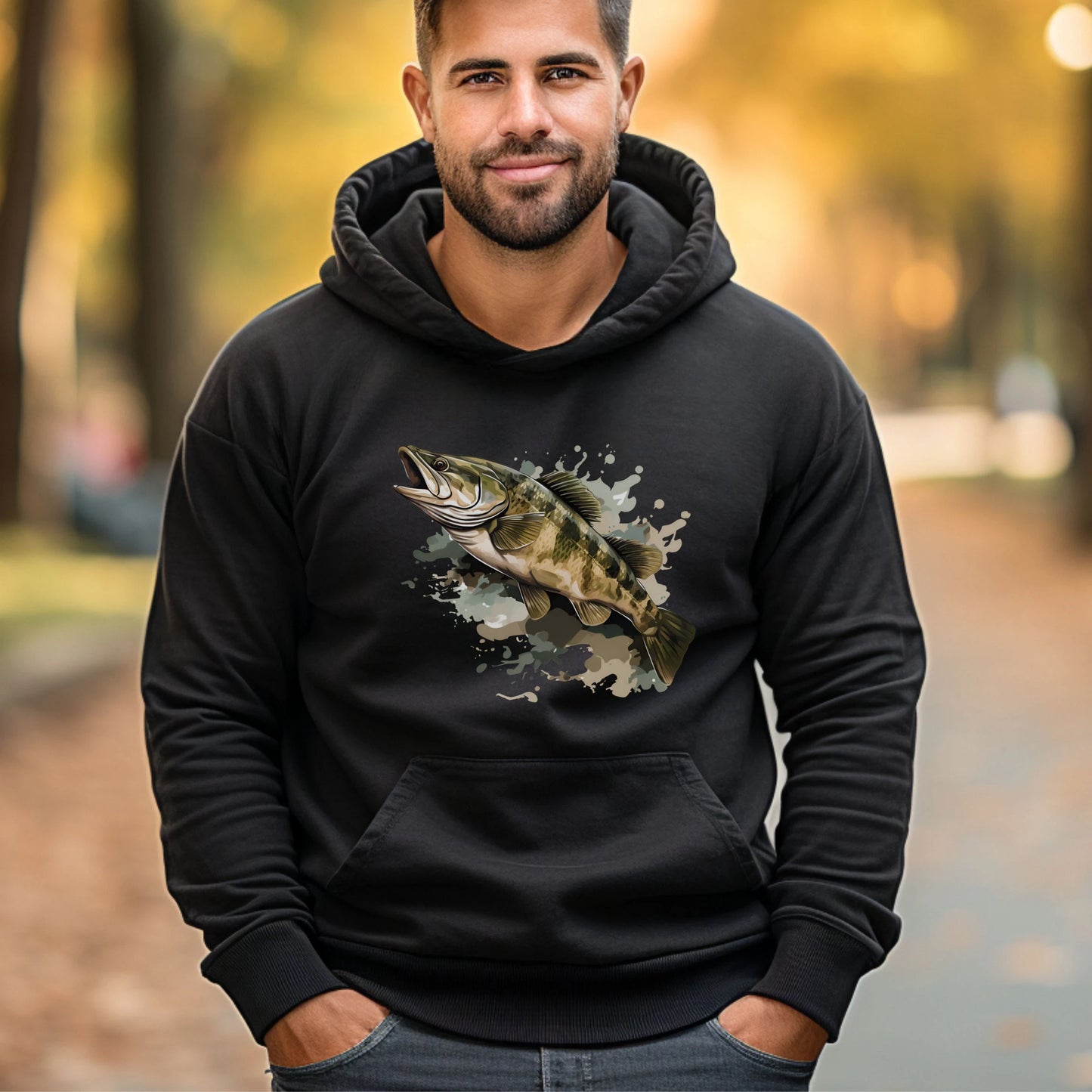 Camo Bass Unisex Hoodie