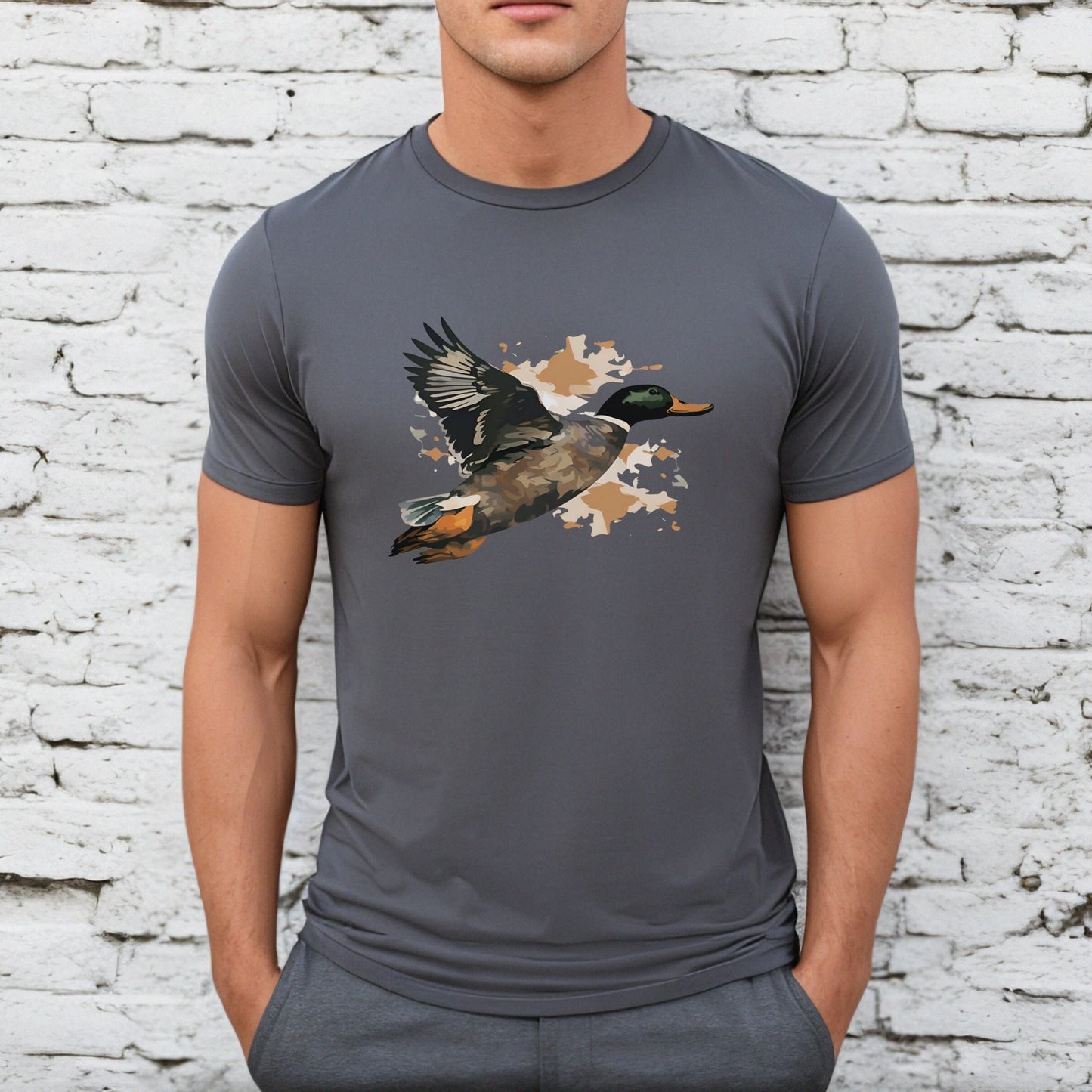 Camo Mallard Duck Graphic Unisex t-shirt