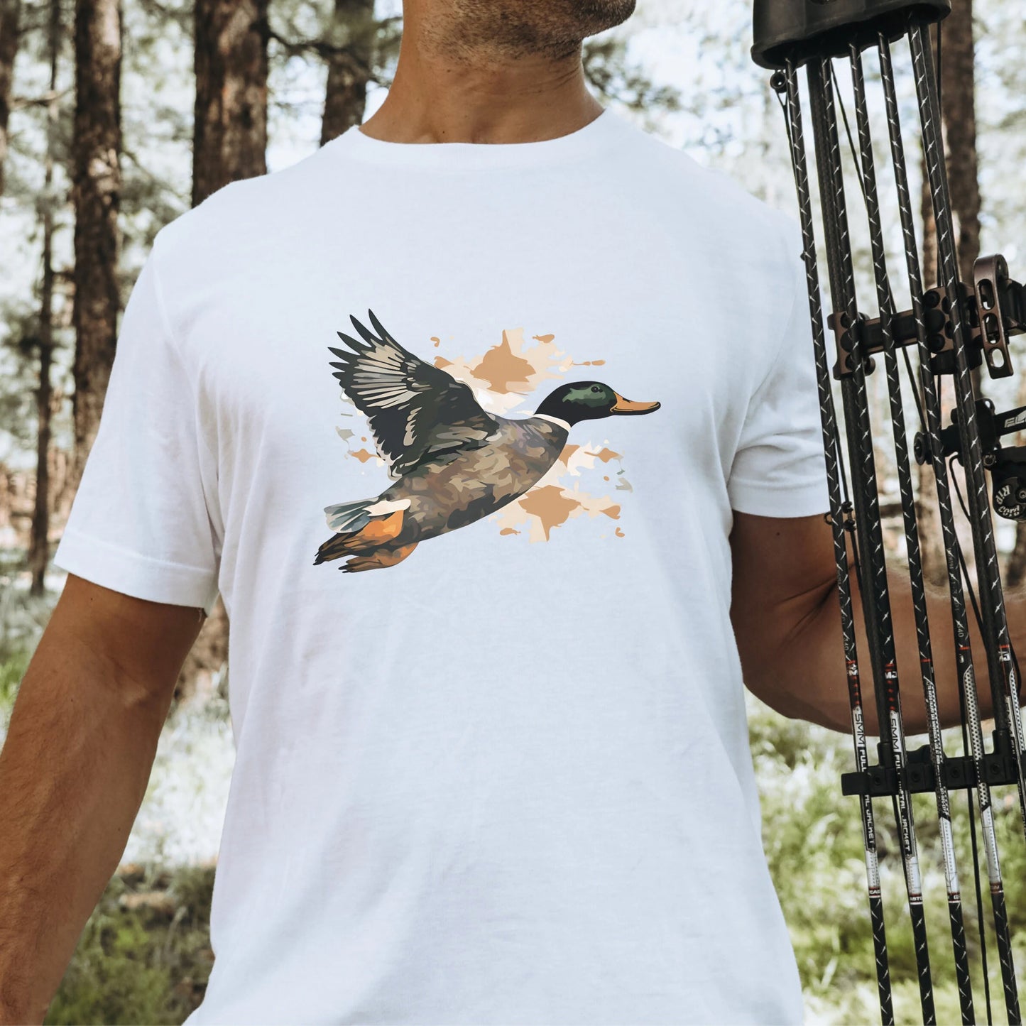 Camo Mallard Duck Graphic Unisex t-shirt