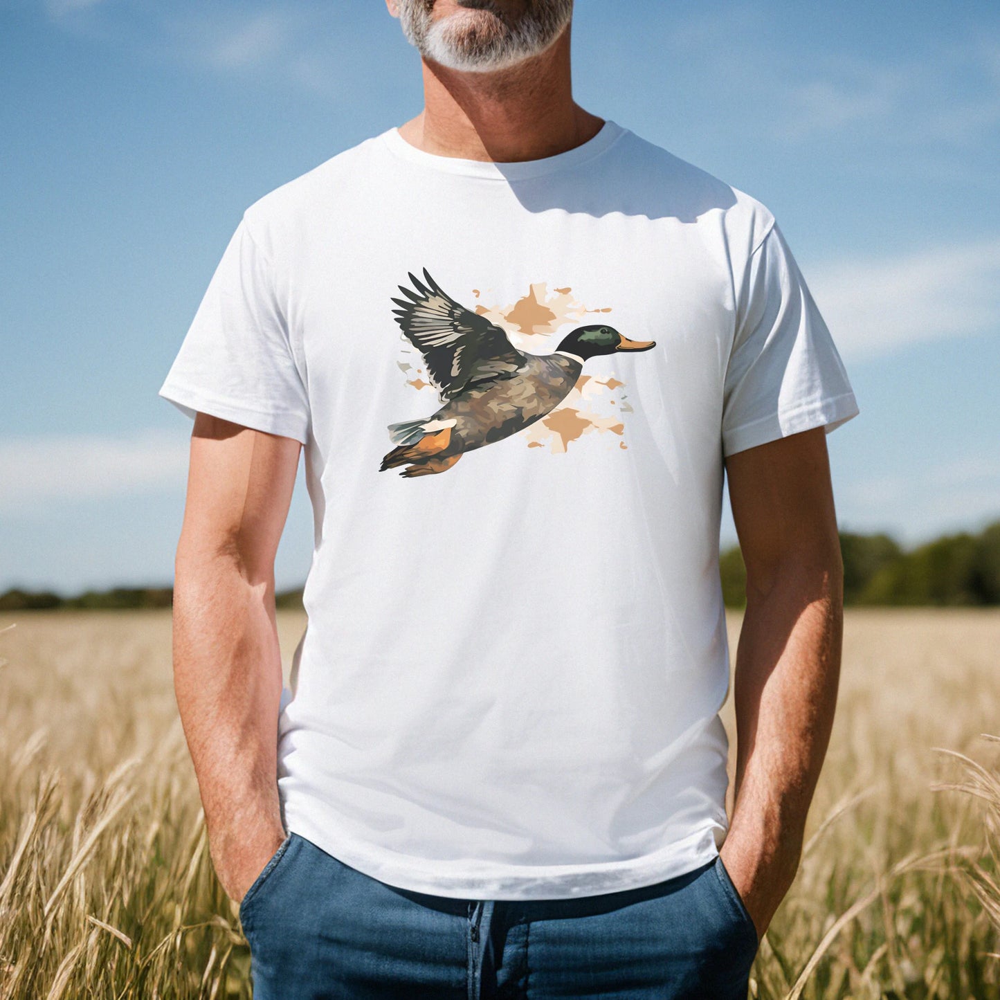 Camo Mallard Duck Graphic Unisex t-shirt